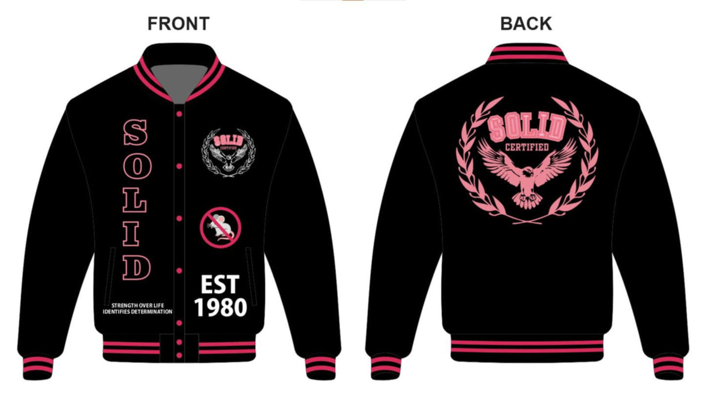 (Copy) Custom SOLID Limited edition CHENILLE EMBROIDERED letterman jacket