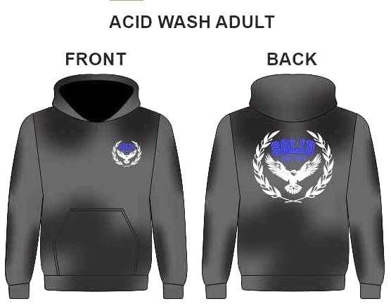 SOLID EMBROIDERED HOODIES