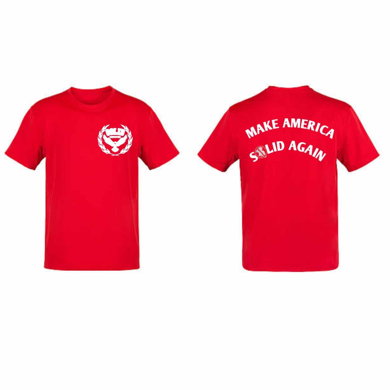 Make AMERICA SOLID AGAIN Tshirt & Hat combo