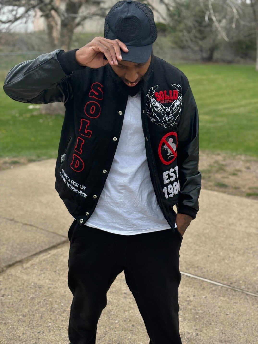 Custom SOLID Limited edition CHENILLE EMBROIDERED letterman jacket