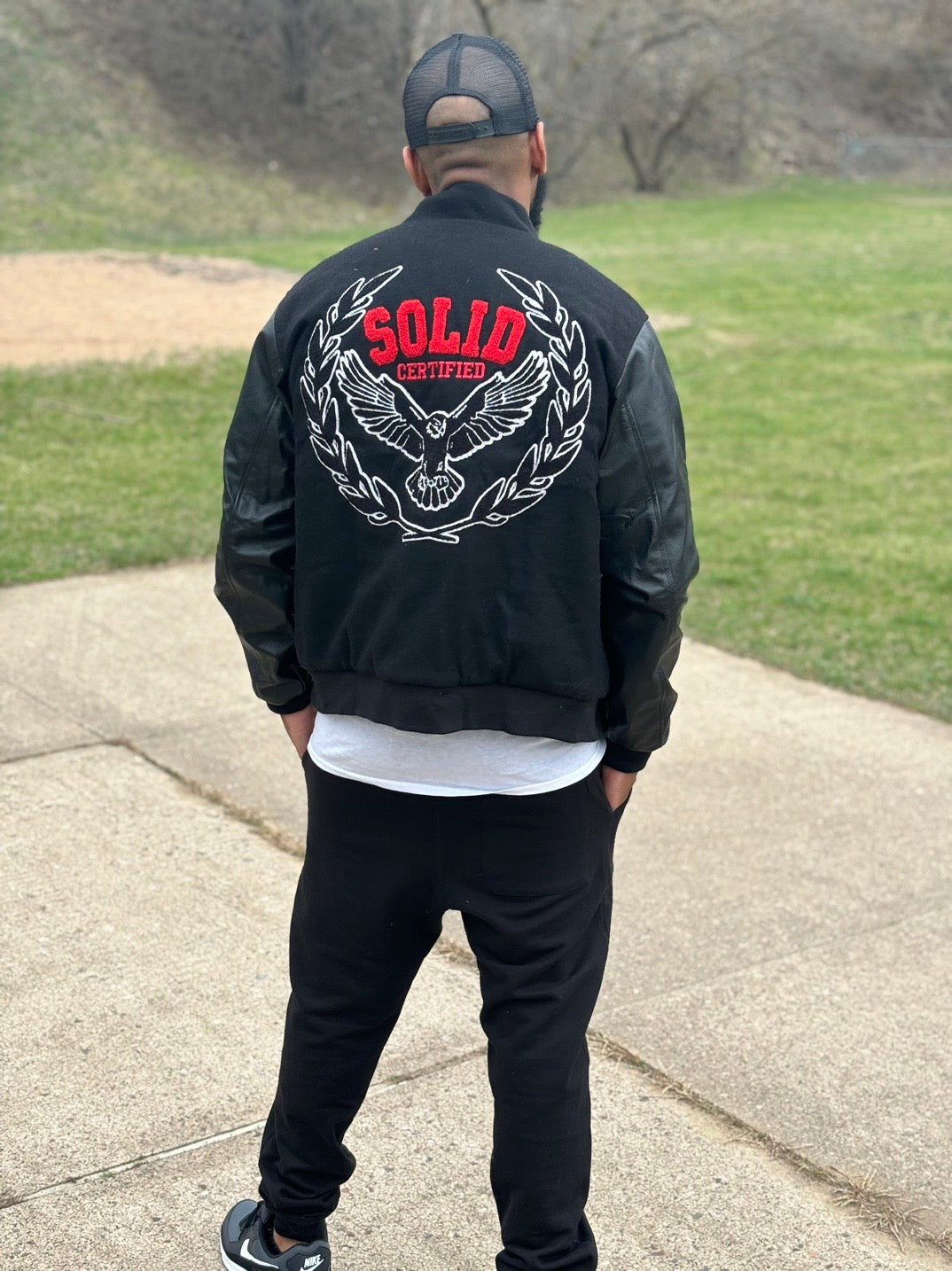 Custom SOLID Limited edition CHENILLE EMBROIDERED letterman jacket